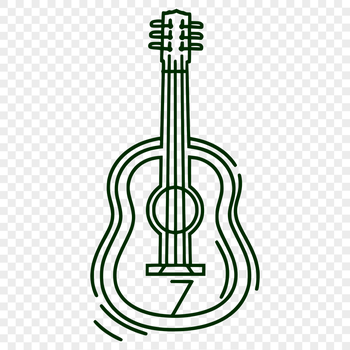 Free Artistic Guitar Illustration