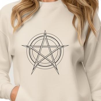 Artistic Pentagram In PNG & SVG