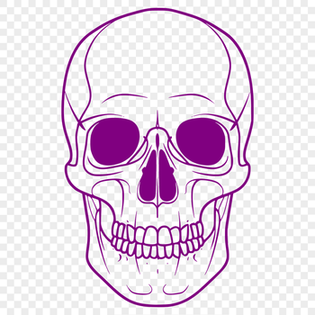 Artistic Skull In DXF Format