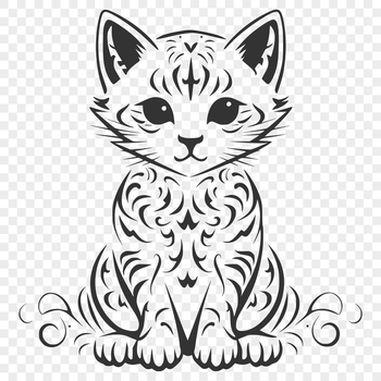 Free Cat Digital Artwork