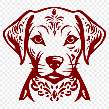 A high-quality vector illustration of a Labrador Retriever's head, suitable for various design applications.