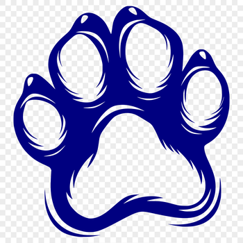 A set of paw prints in a digital vector format, perfect for use in various design projects.