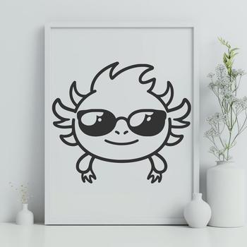 Stunning Axolotl In SVG & PNG