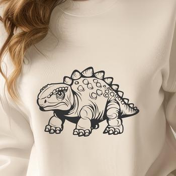 A prehistoric dinosaur SVG image featuring a realistic, scaled depiction.