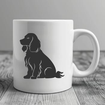 Unique Sitting Cocker Spaniel Vector Image