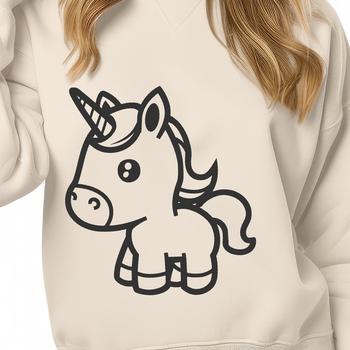 Cute Unicorn In SVG