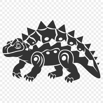 An SVG vector art image of a dinosaur, ideal for commercial or personal projects.