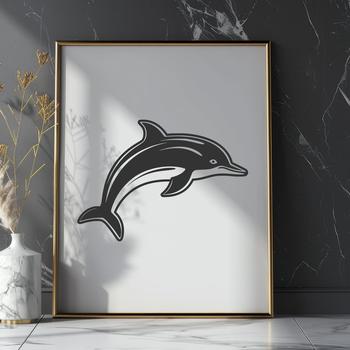 Beautiful Dolphin - Sea Creature SVG