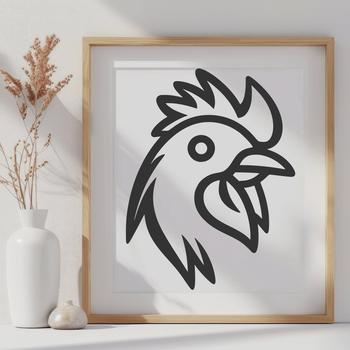 Creative Chicken - Farm Animal SVG