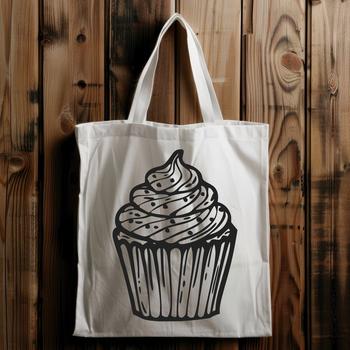 A sweet treat made from mixtures of butter, sugar, eggs, and flour, depicted in vector format.