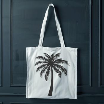 Palm Tree Stencil In SVG, PNG, PDF And DXF Formats