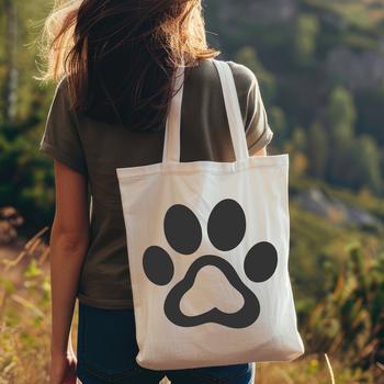 Illustration of animal paw prints in vector format