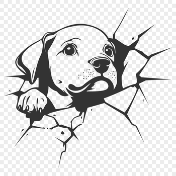 Image of a Weimaraner dog breed, suitable for vector art and cutting machine projects.
