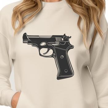 Vector illustration of a handgun