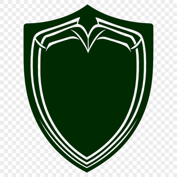 A protective shield design made from vector lines.