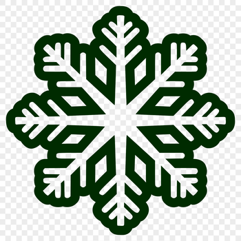 A intricately detailed snowflake illustration suitable for winter-themed designs.