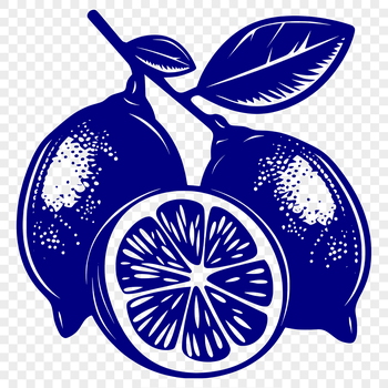 A digital illustration of a single lemon on a white background.