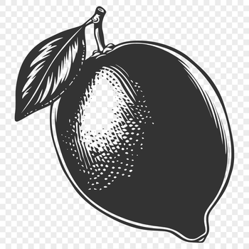 A high-quality SVG illustration of a lemon fruit with detailed texture and design.
