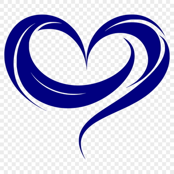Vector heart shape illustration in SVG format, ideal for digital design and craft projects.