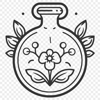 Beautiful Potion Bottle Template