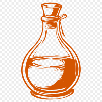 Unique Potion Bottle Drawing