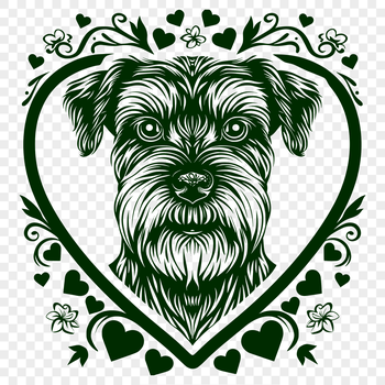 A small breed dog with a distinctive beard and eyebrows, suitable for personal or commercial projects.