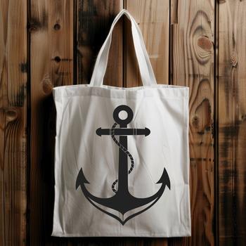 An illustration of anchor designs for nautical-themed crafts and projects.