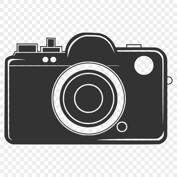 SVG vector design of a digital camera for graphic arts and DIY projects
