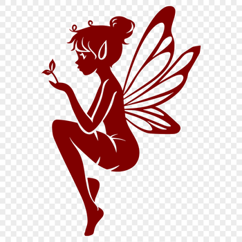 Illustrative full-body fairy from a classic fairy tale, available as vector art for various design purposes.