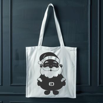 Vector graphic representation of Father Christmas in a single pose, suitable for use in various designs and projects.