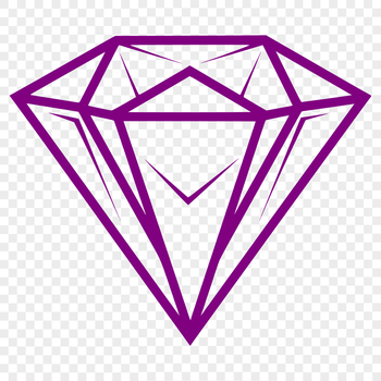 Geometric vector art design featuring a stylized diamond symbol.