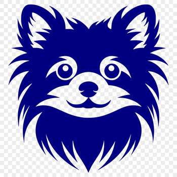 A small, fluffy dog breed with a distinctive head shape and facial features.