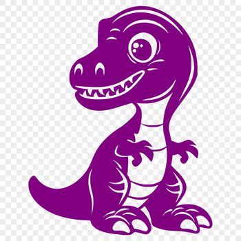 A detailed illustration of a baby dinosaur in full body pose.
