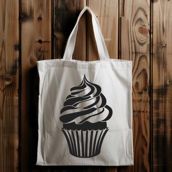 An SVG design featuring a stylized representation of a classic dessert, perfect for use in graphic design projects.