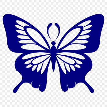 A colorful butterfly with spread wings, depicted in high-definition vector art.