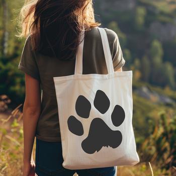 A set of adorable animal paw prints in a vector format, perfect for crafting and design projects.