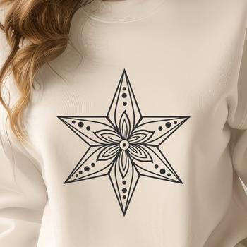 A stylized star symbol in vector format, suitable for digital and print use.