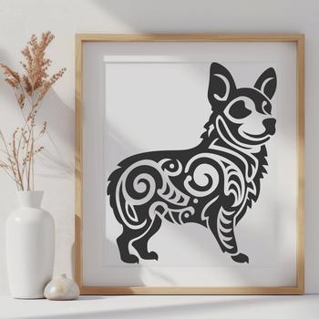 Artistic Welsh Corgi - Procreate DXF