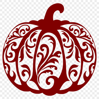 Vector illustration of a pumpkin squash with intricate details, suitable for various design applications.