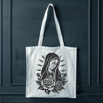 Stunning Virgin Mary SVG, PNG, PDF And DXF Files