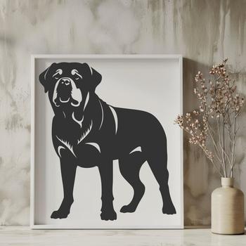 Standing Rottweiler - SVG