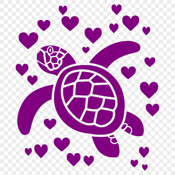 A detailed illustration of a sea turtle's full body in a naturalistic pose.