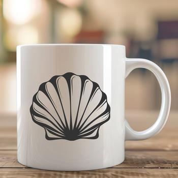 A single seashell, commonly found on a seaside vacation, depicted in vector form.