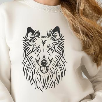 Beautiful Shetland Sheepdog - Cricut DXF