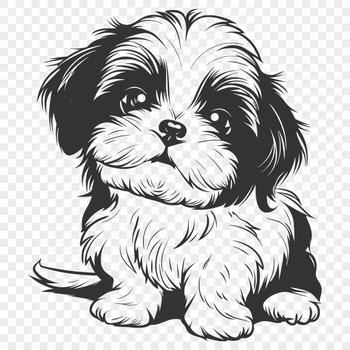 Stunning Shih Tzu PNG