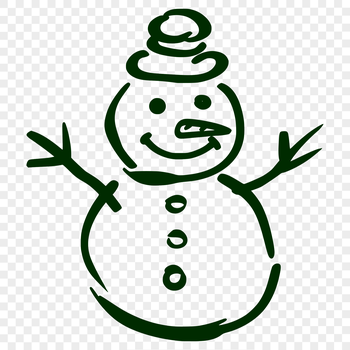 Free Unique Snowman Printable Artwork