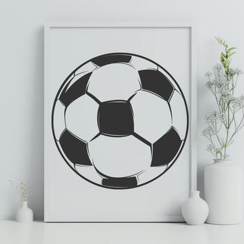 Free Unique Soccer Ball Vector Drawing