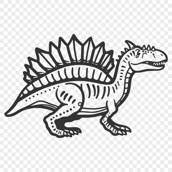 Vector artwork of a prehistoric dino, featuring a realistic and detailed design suitable for various applications.