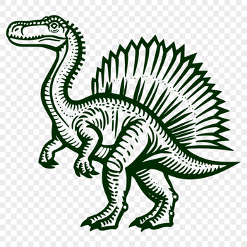 Free Unique Spinosaurus Stencil