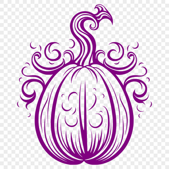A stylized illustration of a squash, suitable for use in digital design and cutting projects.